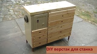 Как сделать стол для токарного станка.Table for the lathe machine homemade.