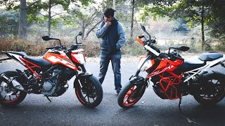 KTM duke 390 vs 250 || *390 lost?*