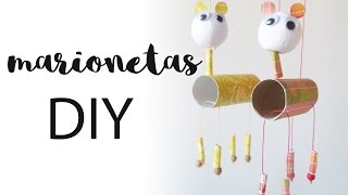 Marionetas DIY | Manualidades con niños | Juguetes con material reciclado | CON P DE PAPEL