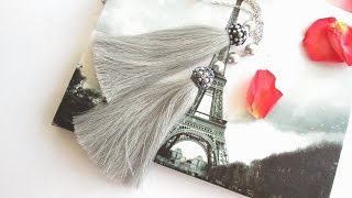 Кисть из нитей. Изготовление кулона. Часть 2. TASSEL PENDANT.