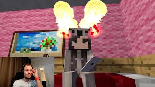 РЕАКЦИЯ: МУЛЬТИК МАЙНКРАФТ АНИМАЦИЯ РЕАЛИСТИЧНЫЙ МАЙНКРАФТ | REALISTIC MINECRAFT ЛОВУШКА ТРОЛЛИНГ