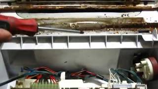Секреты снятия крышки видео 2 загрузочной дверки, люка с вертикальной загрузкою Indesit / Indezit