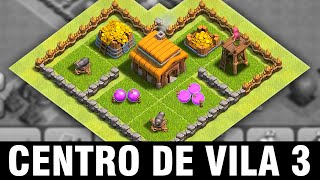 VILA para DOAÇÃO de TROPAS #7 - CHEGAMOS no CV 3! - Clash of Clans