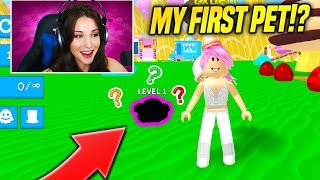THIS Was My FIRST PET IN ICE CREAM SIMULATOR UPDATE!! *NOOB WARNING* (Roblox)