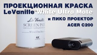 Проекционная краска LeVanille и пико проектор Acer C200