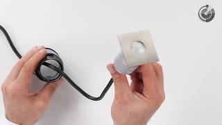 LED Bodeneinbaustrahler | Gartenbeleuchtung / Bodenleuchten | Außen | Warm Weiß | 3 Watt | Eckig