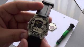 замена батарейки в часах касио эдифайс (casio edifice)EFA 120 модуль 4334