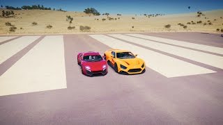 Zenvo ST1 vs Lykan HYPERSPORT Drag Race! Forza Horizon 3