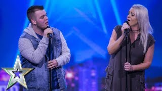 Lucy presses her Golden Buzzer for mother & son duo Sharon and Brandon | Ireland's Got Talent 2019