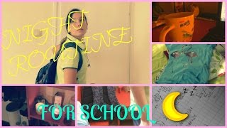 Night routine for school 2015