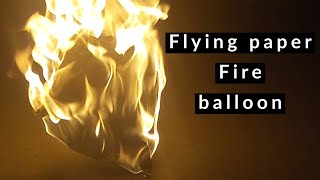 Tutorial - How to make origami flying paper fire balloon / Diy - paper hot air balloon  by paper art