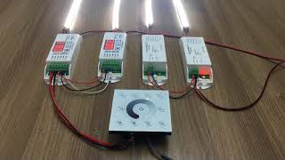 P5X Multi-zone single color DMX touch panel dimmer for Single Color LED Strip Module Light