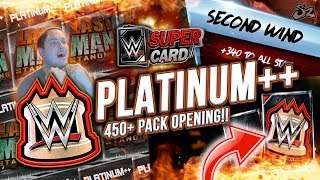 I OPENED 450+ PLATINUM++ PACKS! WHAT DID I GET?! | WWE SuperCard