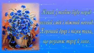 Букет волошок. Персональное Видео Поздравление, Видео Открытка. Видео Подарок