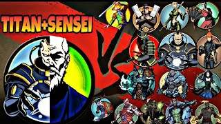 Shadow Fight 2 SENSEI+TITAN vs 14 BOSSES