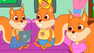 Famille d'Écureuil - N'a Pas Partagé La Tablette Animé 2021 en Français