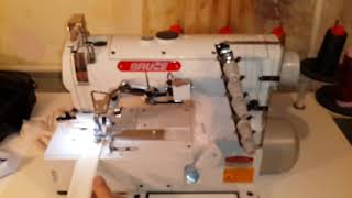 Распошивальная BRUCE 562 ADI-01GB-356 заправка ниток, #швейная машина #Sewing machine