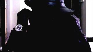 Woman in Leather Hat, Vintage Leather Gloves, and Mask