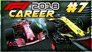 F1 2018 Career Mode Part 7: WET RACE CHAOS, SPINS & CRASHES IN CANADA!