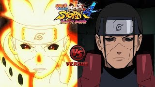 Minato Namikaze (Modo Kyubi) vs Hashirama Senju (Edo Tensei) | NSUNS4 (Japones)