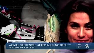 Woman sentenced after injuring deputy