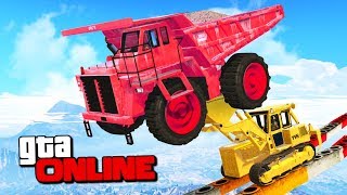 СТРОИТЕЛЬНЫЙ СКИЛЛ ТЕСТ НА БУЛЬДОЗЕРЕ!? - ГОНКИ GTA 5 ONLINE ( ГТА 5 ГОНКИ )