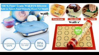 СИЛИКОНОВЫЕ КРЫШКИ  WALFOS. Антипригарный  силиконовый коврик WALFOS. ОБЗОР