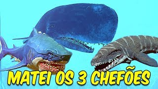 MATANDO O MEGALODON, MOSASAURUS E A MOBYDICK | Feed and Grow: Fish