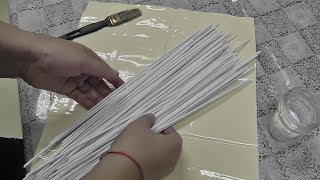 Пропитка газетных трубочек для мелких изделий