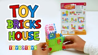 NEW Toy Bricks House Unboxing/Building - Toys & Toys TV