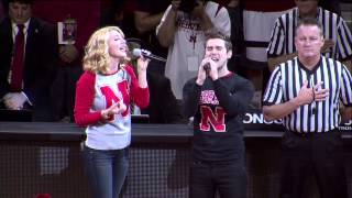Karmin Sings National Anthem for Huskers Men's Basketball Opening Night