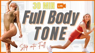 FULL BODY TONE | 30 Minute At Home Workout | Rebecca Louise