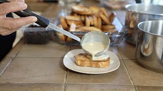 COMO HACER CAPIROTADA CON LECHE | CocinandoConJuanita