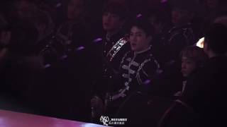 170408 - Sehun's reaction towards NCT winwin's solo performance