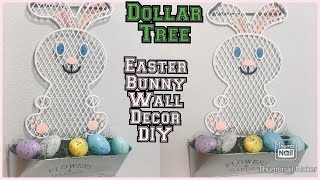 Dollar tree Easter decor idea / wall Easter bunny diy / Easter kids craft idea / Easter wall decor