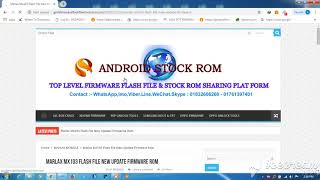 Marlax Mx103 Flash File New Update Firmware Rom