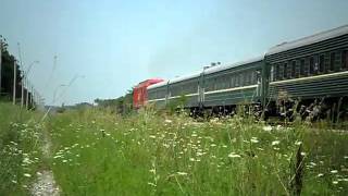 ТЭП70БС-086 (ТЧ-12) с поездом на Анапу