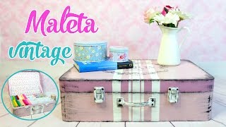 MANUALIDADES CON CARTON: MALETA VINTAGE RECICLANDO CAJAS