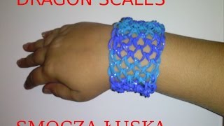 Jak zrobić bransoletkę z gumek 'dragon scales' - smocza łuska