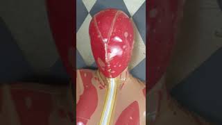 Rubber wrapped Christmas gift