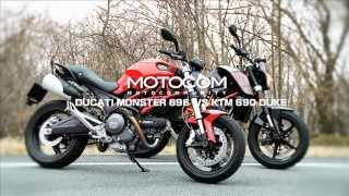 ｢KTM 690DUKE vs DUCATI MONSTER 696｣バイクインプレ