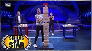 Spiel 15 - Der Holzturm - Schlag den Star