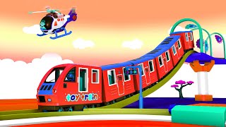 Cartoon Toy Town: Toy Factory Cartoon Train for Kids | Choo Choo Train Cartoon Videos for Children