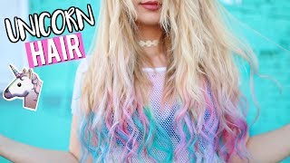 DIY Unicorn Hair! Dying My Hair Unicorn Colors Tutorial