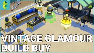 The Sims 4 Vintage Glamour Stuff - Build Buy Overview