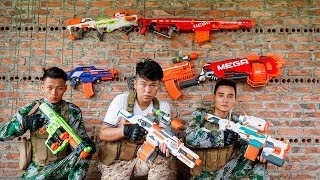 Nerf War: Alone Knight Sniper Nerf Battle The Archenemy Fight Brother NERF MOVIES