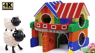 DIY - How To Build Farm Sheep From Magnetic Balls ( Satisfaction ) | Magnet World 4K