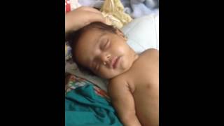 Baby feels relaxed
