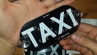 Светодиодная табличка такси