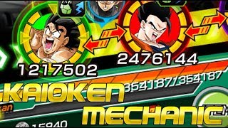 KAIOKEN MECHANIC ATTACK SHOWCASE (TEQ Kaioken Goku / STR Ultimate Gohan) Dragon Ball Z Dokkan Battle
